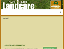 Tablet Screenshot of gympielandcare.org.au